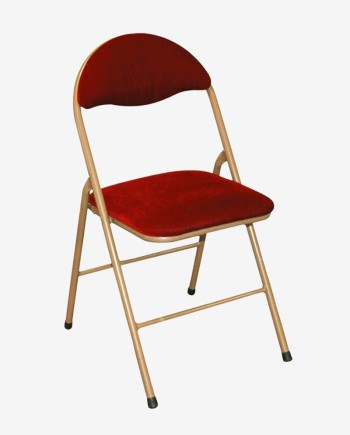 Location Chaise Velours Pliante Bordeaux | Élégance et Confort