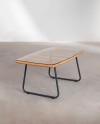 Location Salon de Jardin 4 Places en Rotin Beige | Style Bohème Chic