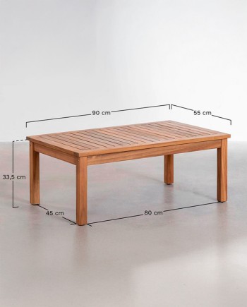 Location Ensemble Salon en Bois d’Acacia | Élégance Naturelle et Confort