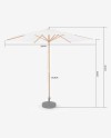 Location Parasol Ø 290 cm avec Pied – Confort et Protection en Extérieur