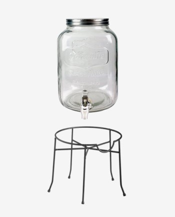 location Fontaine en verre 8L avec socle