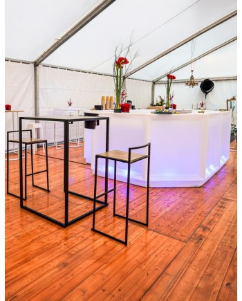 Bar lumineux modulable – Location pour événements intérieur / extérieur