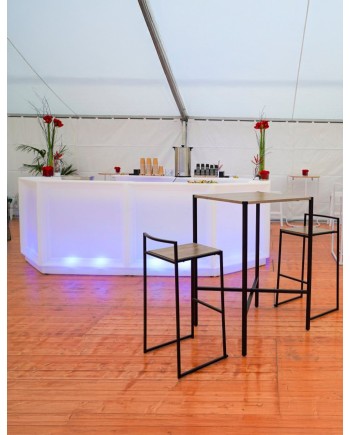 Bar lumineux modulable – Location pour événements intérieur / extérieur