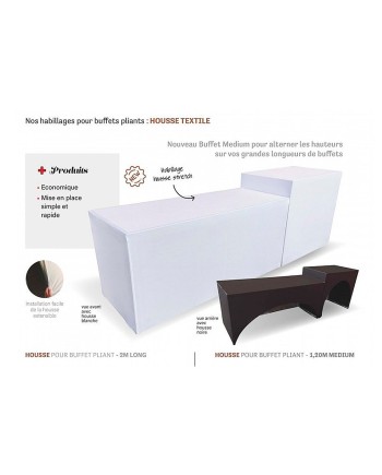 Buffet pliant modulable 200x80 et 120x80 - Location mobilier événementiel