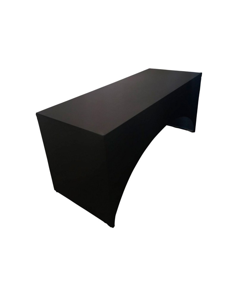 Housse textile stretch pour buffet pliant - noire ou blanche - location événementielle
