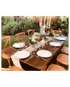 Table Pliante Bois Rustique 8 personnes – Rectangulaire pour Réceptions et Mariages