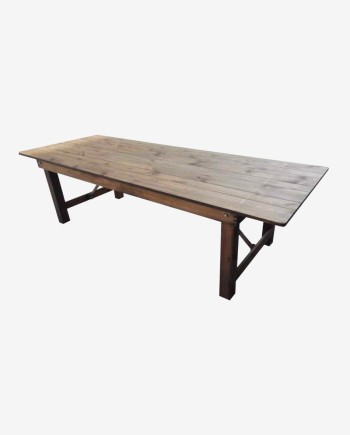 Table Pliante Bois Rustique 8 personnes – Rectangulaire pour Réceptions et Mariages