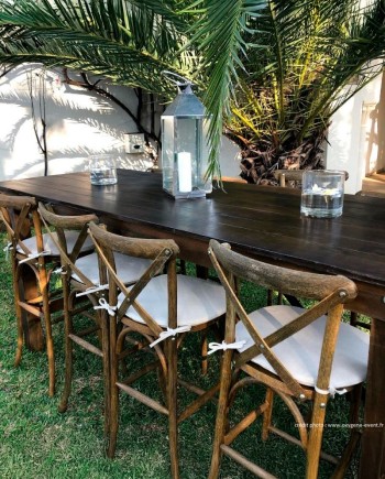 Table Haute Pliante Bois HERITAGE