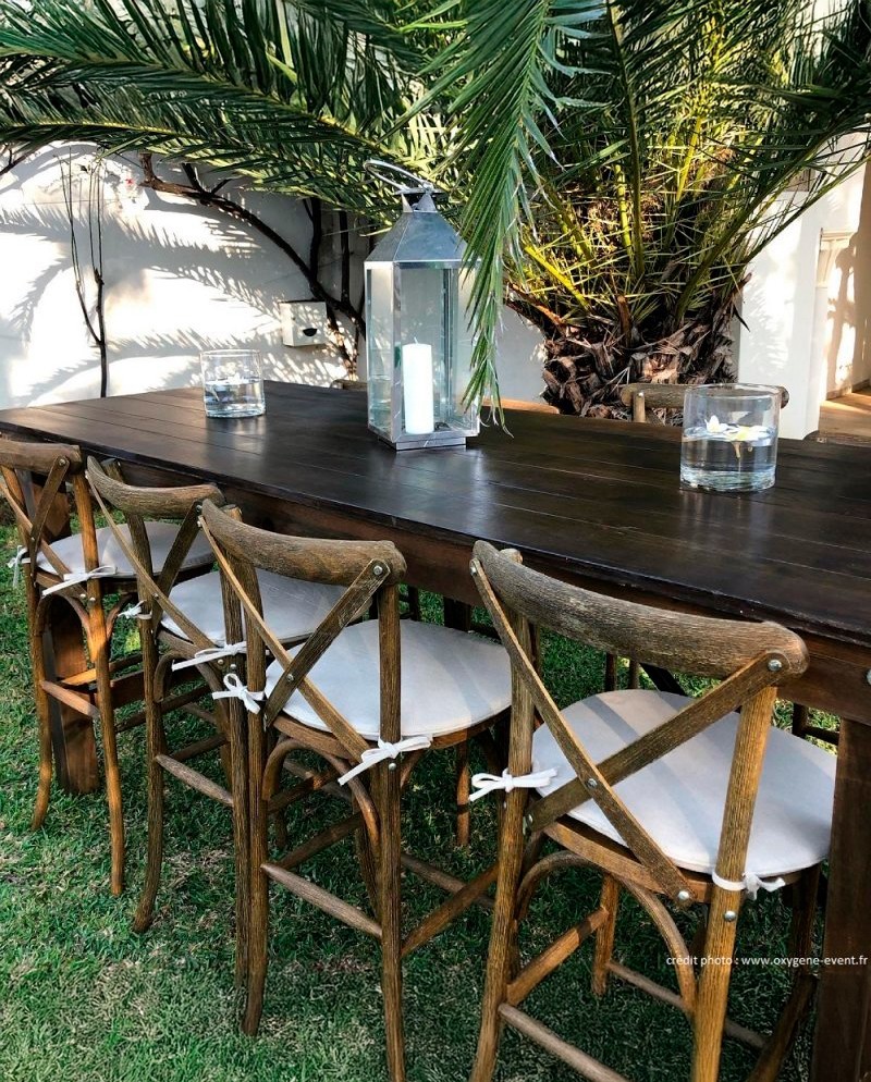 Table Haute Pliante Bois HERITAGE Table Haute Pliante Bois HERITAGE