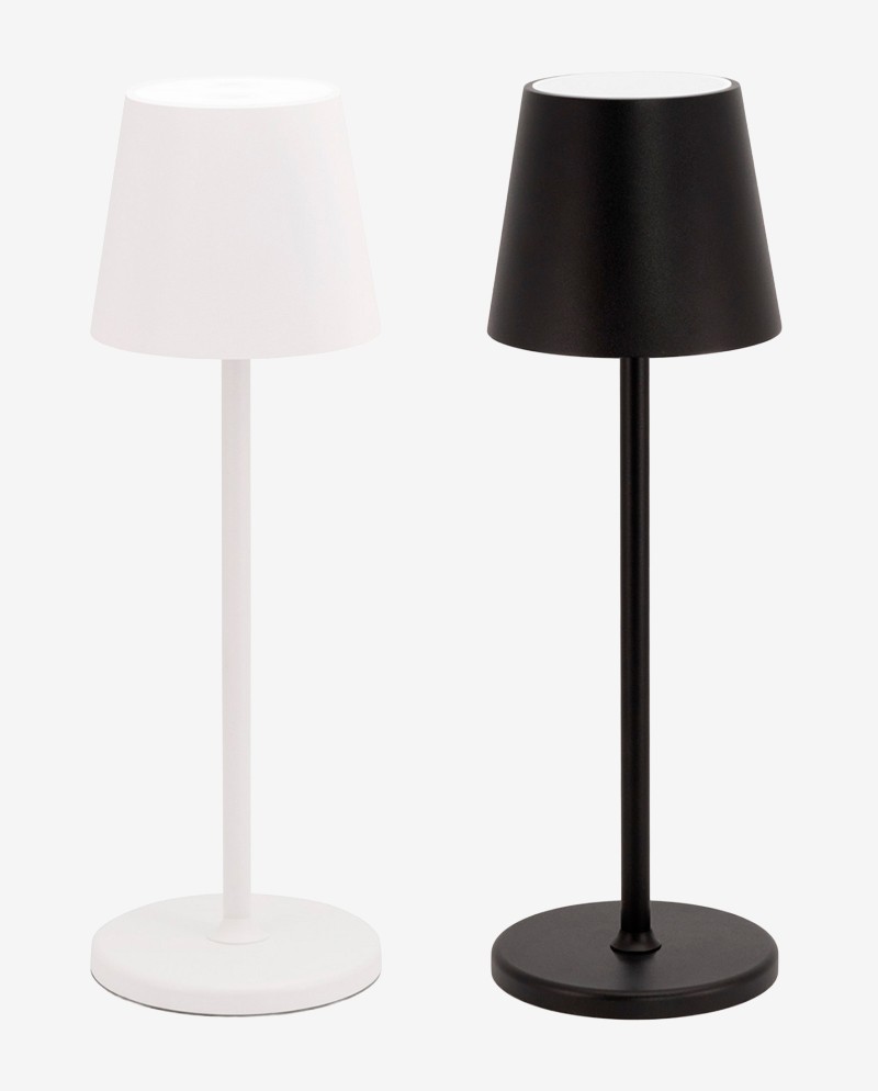 Lampe LED Nomade Sans Fil Ø11 cm blanche ou noire Lampe LED Nomade Sans Fil Ø11 cm blanche ou noire
