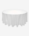 Nappe ronde blanche 300 cm - Location nappe mariage et réception