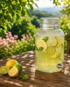 Location Fontaine Distributeur de boisson en Verre 4L - Élégance et Double Service