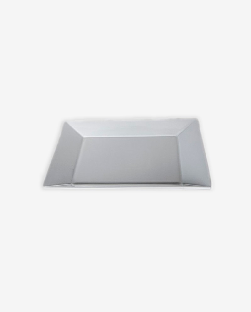 Assiette Carrée en Porcelaine Blanche Assiette Carrée en Porcelaine Blanche