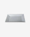 Assiette Carrée en Porcelaine Blanche